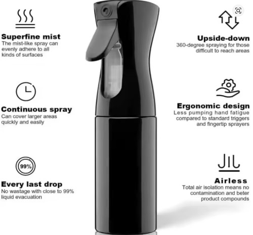 Mist hair spray bottle - mist,