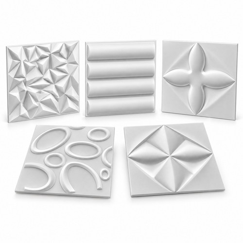 Pvc wall panels 50x50cm 12 - wall,
