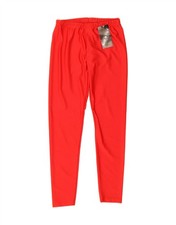 VINTAGE Womens Leggings UK 10 Small  Red Lycra DO10