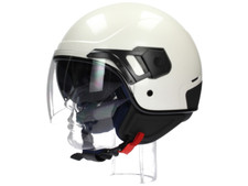Piaggio PJ Jet Helmet White Pearl Open Face Motorcycle Crash Helmet NEW