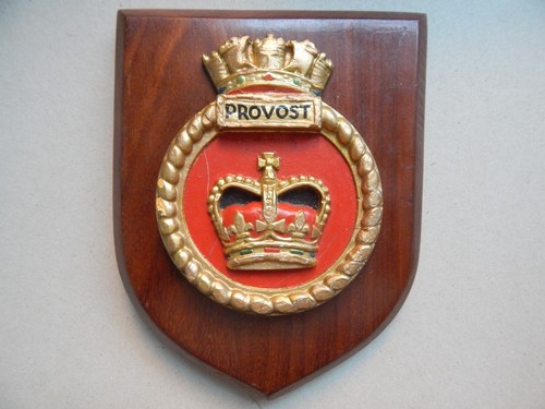 Obsolete hms provost plaque - obsolete, bo