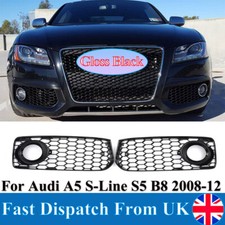 2x Gloss Black Fog Light Lamp