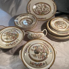 Johnson Bros vintage Indian Tree serving dishes, plates & pasta bowls 