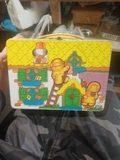 1980 Gingerbread Man Lunch Box - No Thermos * Vintage * Lunchbox RARE ENGLAND