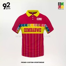 Zimbabwe 1996 ODI cricket World Cup retro classic vintage memorabilia polo shirt