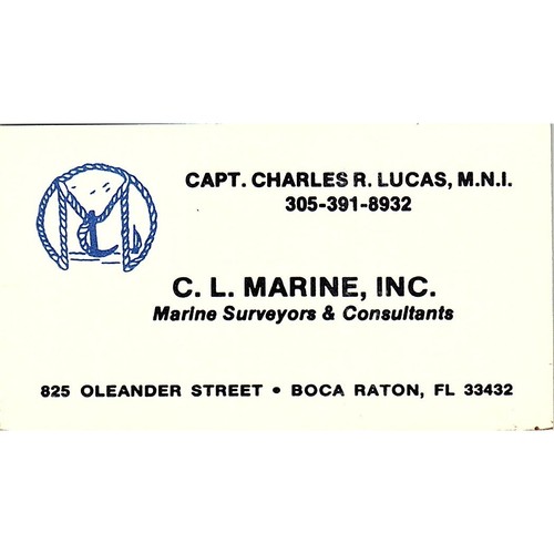 Marine inc capt - c.l., inc.