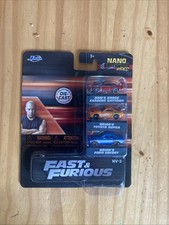 Jada Toys Fast and Furious Nano Hollywood Rides 3-Pack 1-3 NV New Sealed