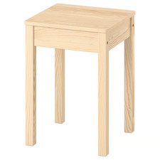 IKEA HÄGERNÄS Wooden Stool Solid Pine Durable Compact Rustic Multi-Purpose Table