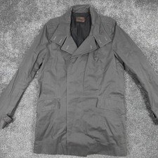 Reiss Overcoat Jacket Grey Size XL Men's Military Coat