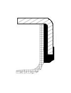 Crankshaft Shaft Seal Front Fits Ford Courier Escort Fiesta Ka CORTECO 82036694