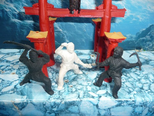 Samurai asian figures lot - ,