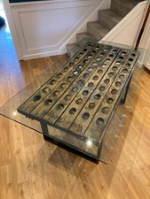 Unique Veuve Clicquot Champagne Riddling Rack Dining Table Original Antique Oak