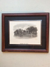 Framed antique engraving