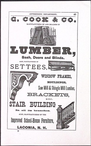 1878 cook lumber settees - 1878,