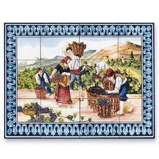Portuguese Ceramic Tile Wall