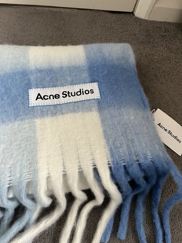 Acne studios grey wool scarf - acne,