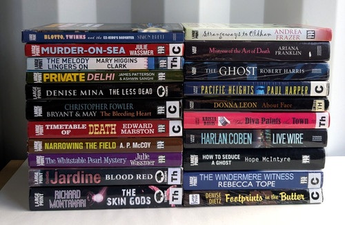 Large print fiction crime - large,