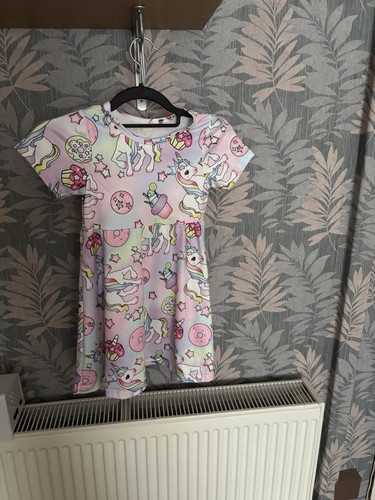Girls summer unicorn dress age - girls,