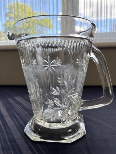 Vintage art deco clear pressed - art,