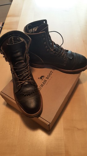 Truman boot black - black, waxed