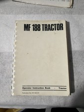 MF 188 Tractor Operator