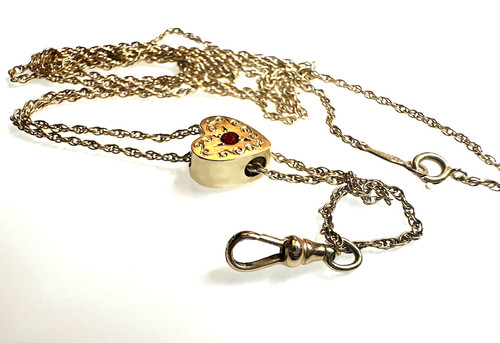 14k victorian watch chain - watch,