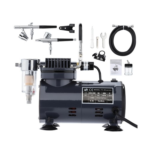 Airbrush tank with compressor - tank,