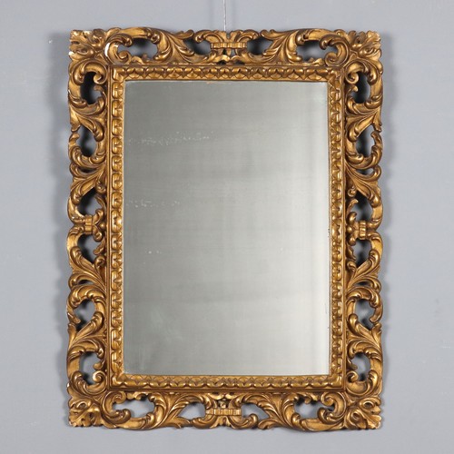 Antique mirror carved gilded - carved,