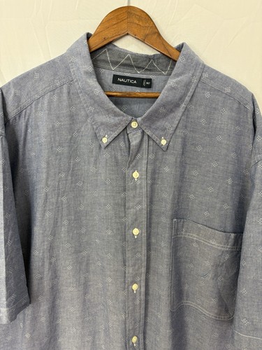 Nautica stretch collared blue - collared,