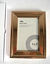 WILKO gold pewter effect wooded photo frame 6 x 4" (15 x 10cm)