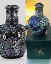 Ashleigh & Burwood Premium Purple Silver Mosaic Glam Rock Fragrance Lamp