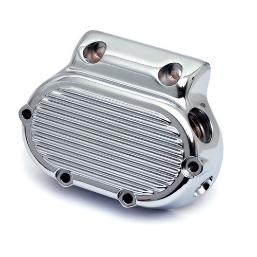 Chrome ribbed transmission end - transmission,