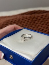 Size R diamond engagement ring