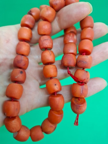 Vintage antique coral bead - vintage,