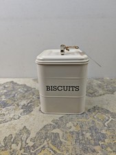 KitchenCraft Living Nostalgia Metal Biscuit Tin, Airtight, 14.5 x 19cm, Antique 