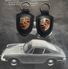 Two Genuine Porsche keyrings