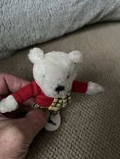 Small Rupert The Bear Soft Toy 11cm Tall Vintage Unsure If Age No Label