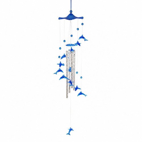 Handmade dolphin wind chime - wind,