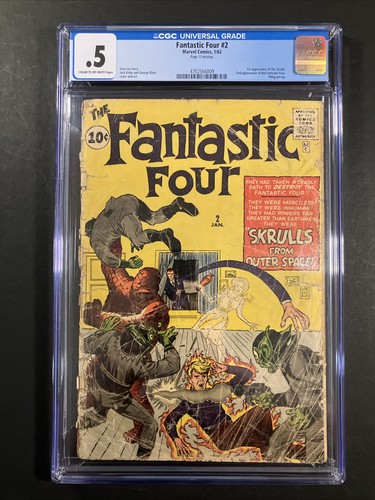 Fantastic four 1962 cgc 0 - cgc, 0.5