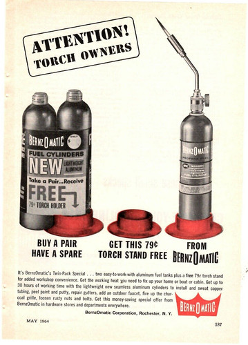 1964 print bernzomatic - print, ad