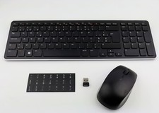 Unused Dell KM713 Wireless Keyboard Mouse Combo / Belgium Layout + US KeySticker