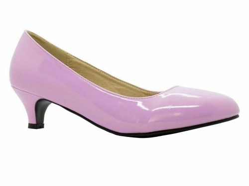 Ladies low kitten heel - heel, court