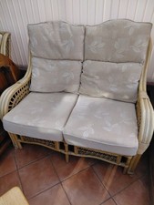 Vintage Rattan Bamboo Sofa