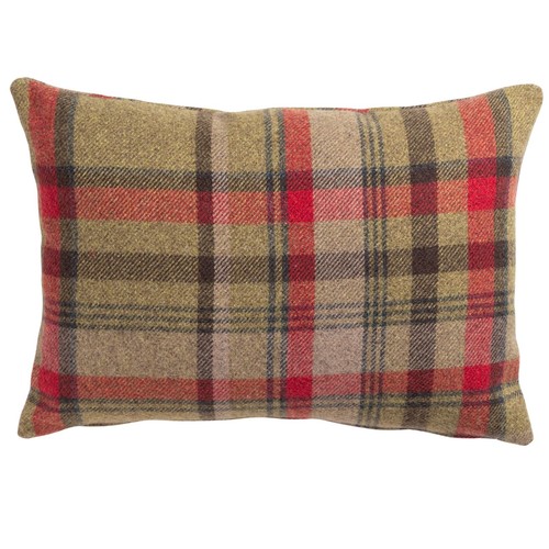 Tartan check boudoir cushion - tartan,