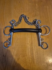 Rubber Pelham With Curb Chain