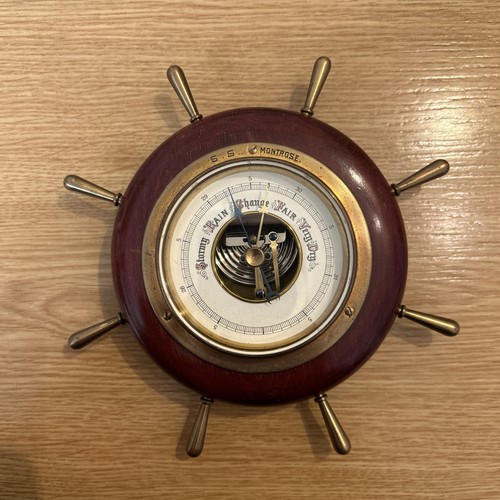 Vintage desk wall barometer - vintage, &