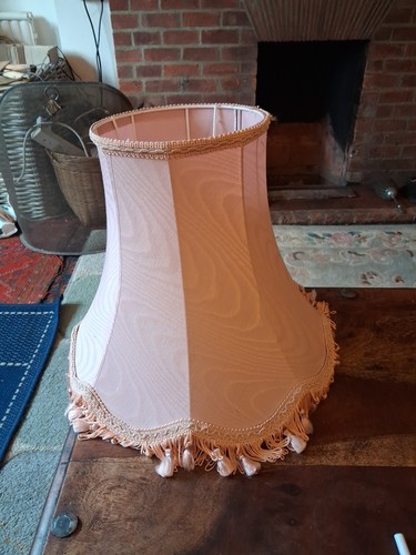 Vintage pink lampshade - vintage,