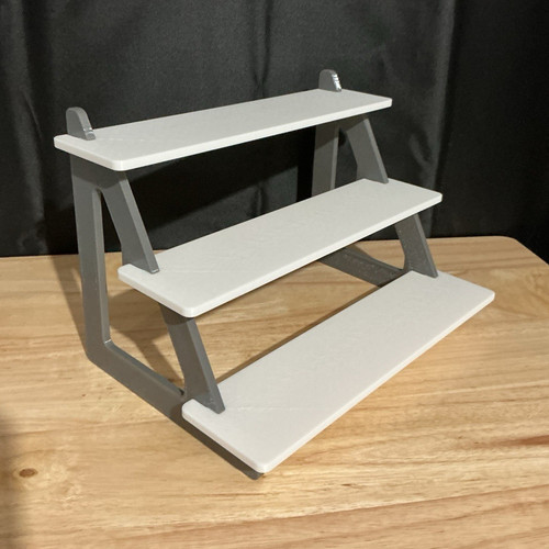 Tier display shelf grey - 3,