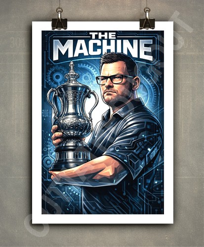 The machine wade darts poster - the,