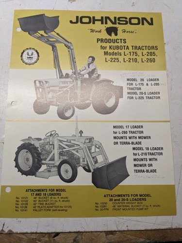 Johnson work horse kubota - johnson,